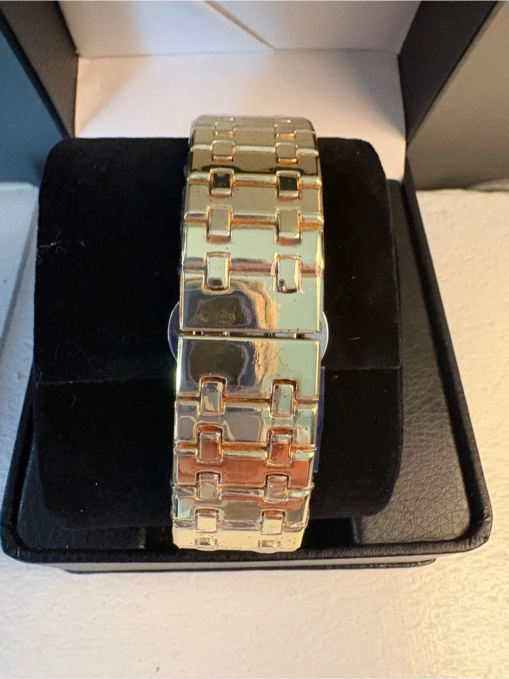 AJ Brand Gold Tone Men's Automatic Watch with Black Dial